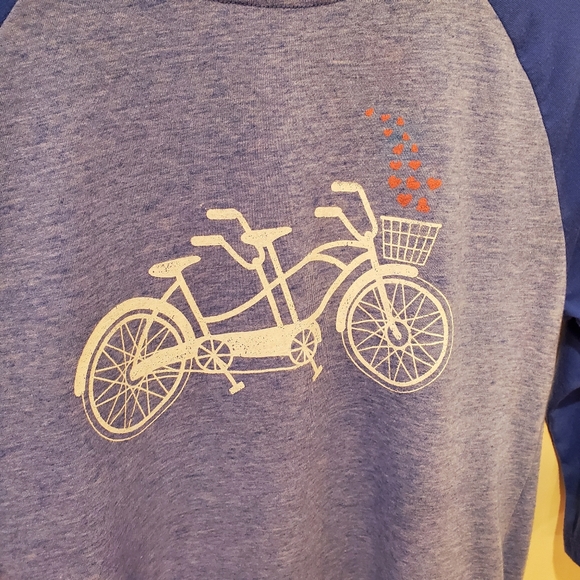 Womens Blue Jersey Top - Picture 6 of 7